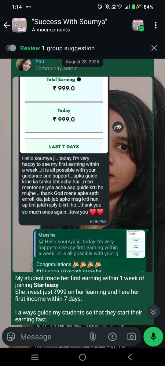 Community result chat screenshot 1